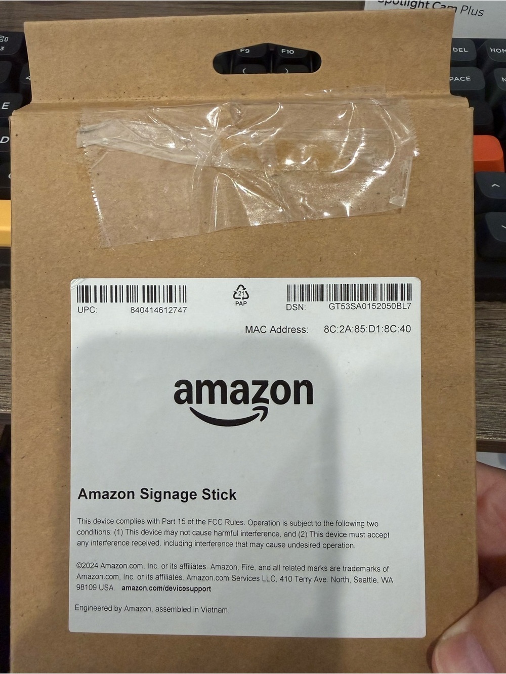 Amazon Signage Stick
